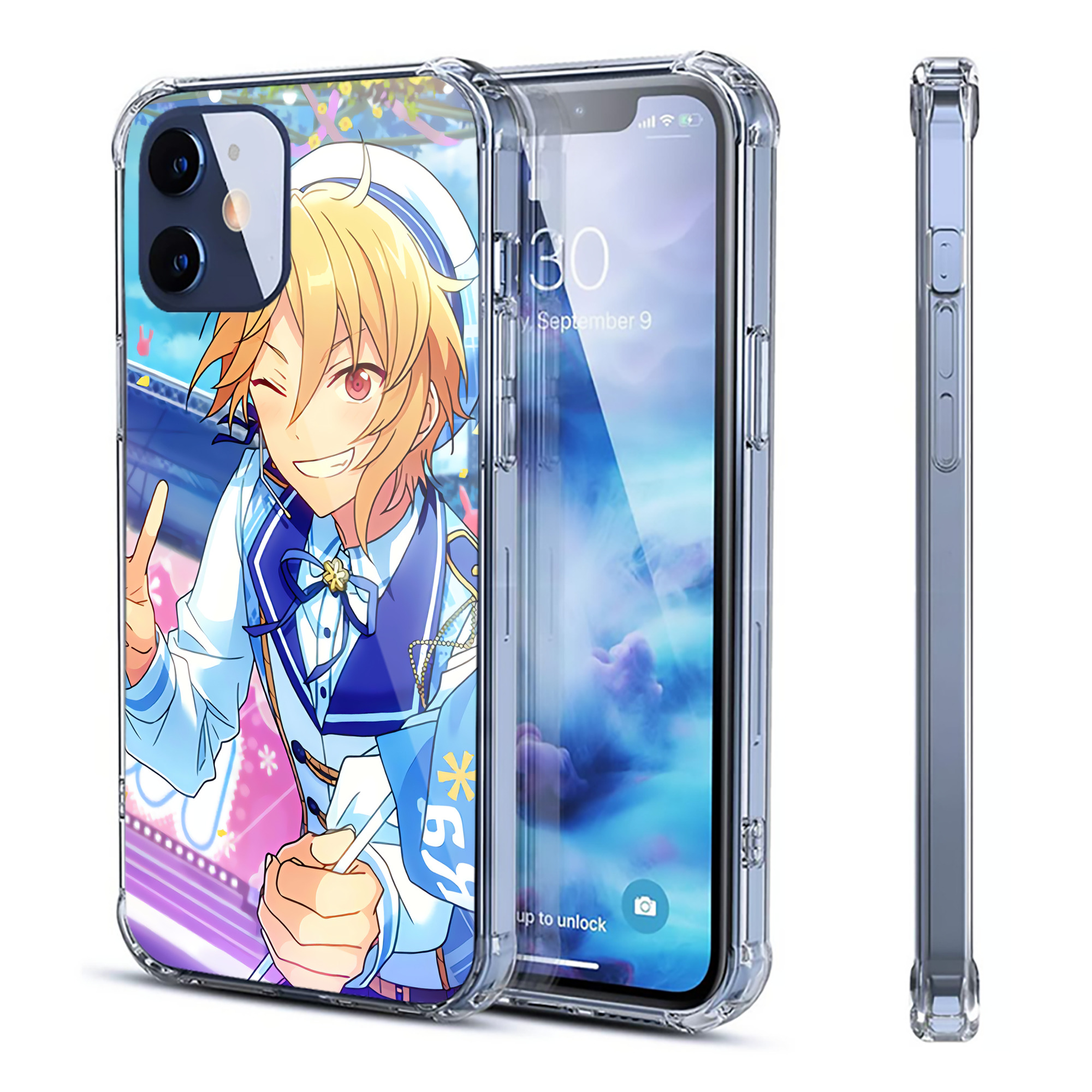 （画像用） あんさんぶるスターズ! Ensemble Stars 【iPhone 12シリーズ対応】透明スマホケース（クリアソフトケース）